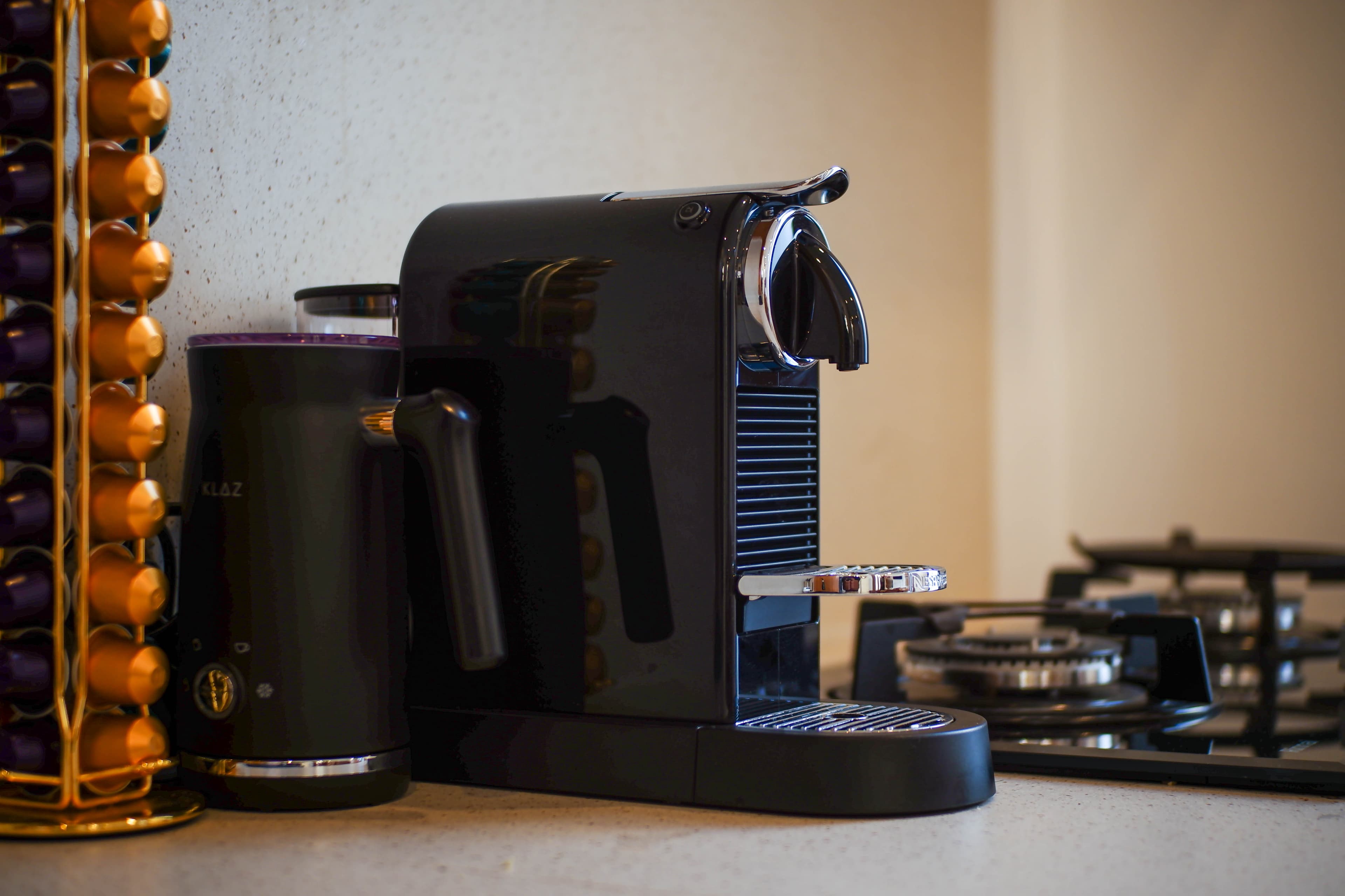 Villa Venus kitchen with Nespresso