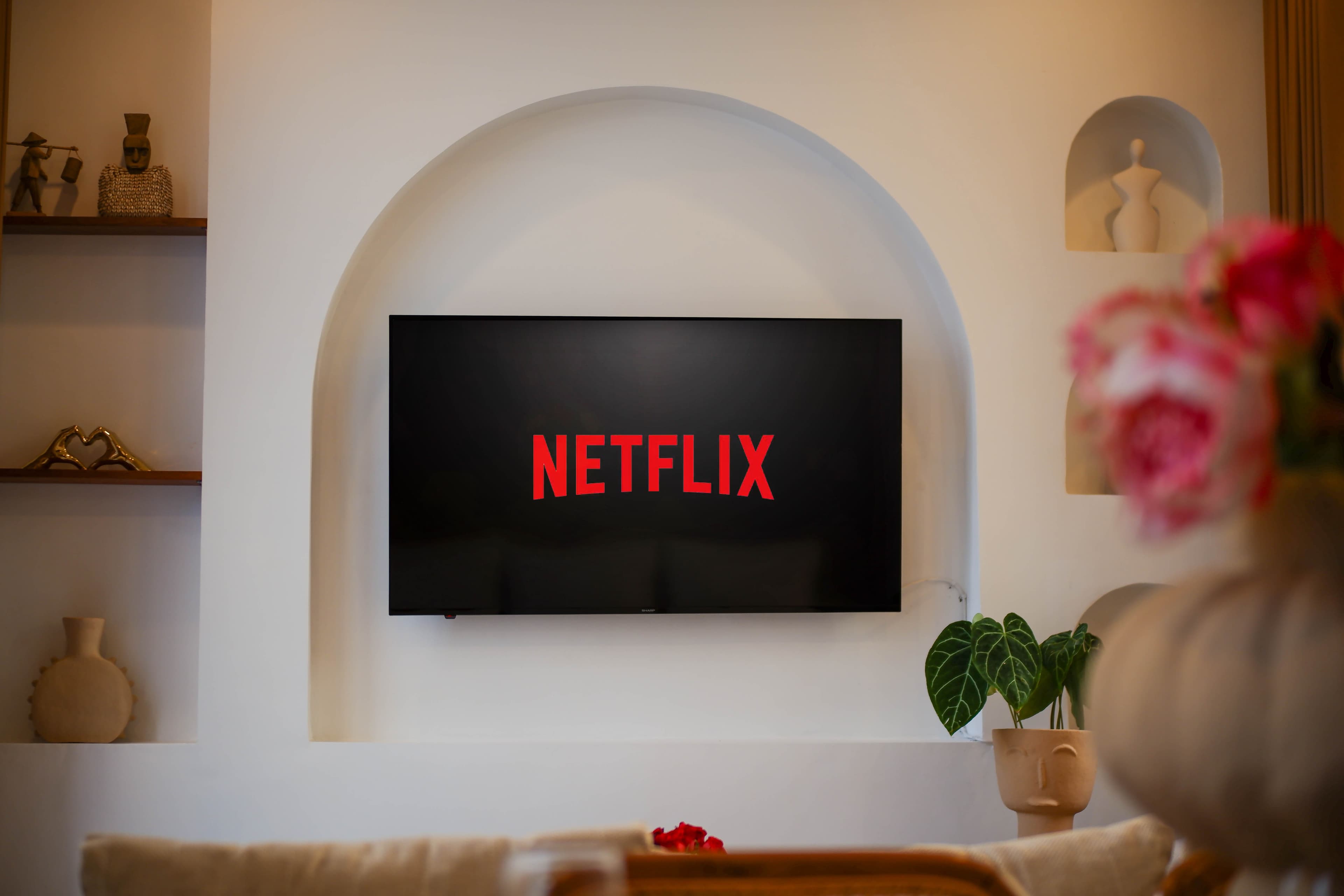 Villa Venus living room with Netflix